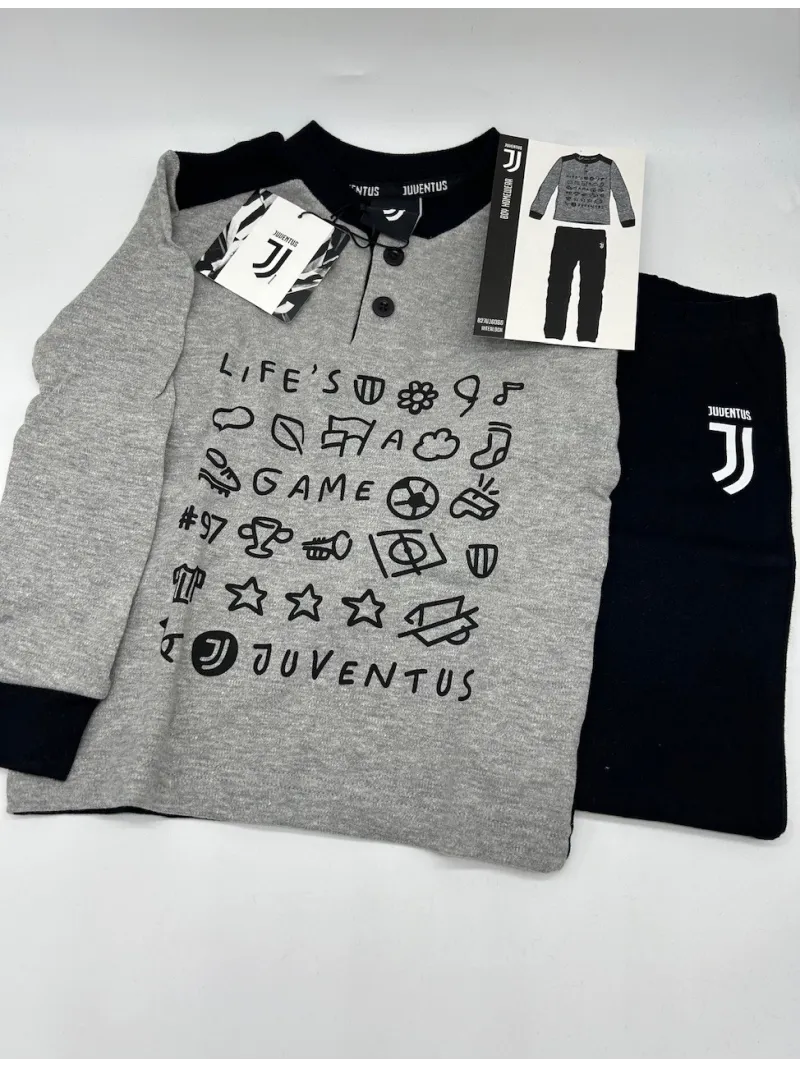 PIGIAMA BAMBINO CALDO COTONE MANICA LUNGA SICEM FC JUVENTUS B2JU16060