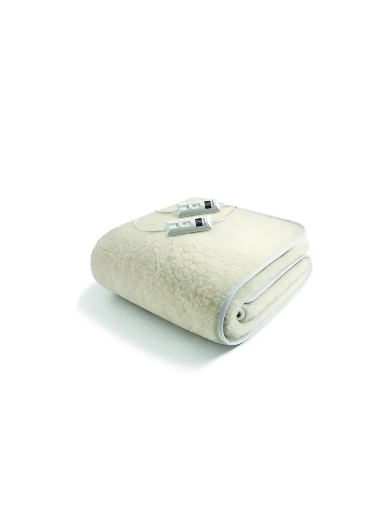 SCALDASONNO ELETTRICO CLASSIC 50% LANA E MERINOS LETTO SINGOLO 150x80cm made in italy IMETEC 16278