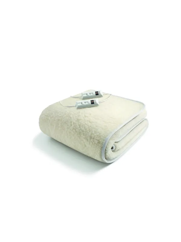 SCALDASONNO ELETTRICO CLASSIC 50% LANA E MERINOS LETTO SINGOLO 150x80cm made in italy IMETEC 16278